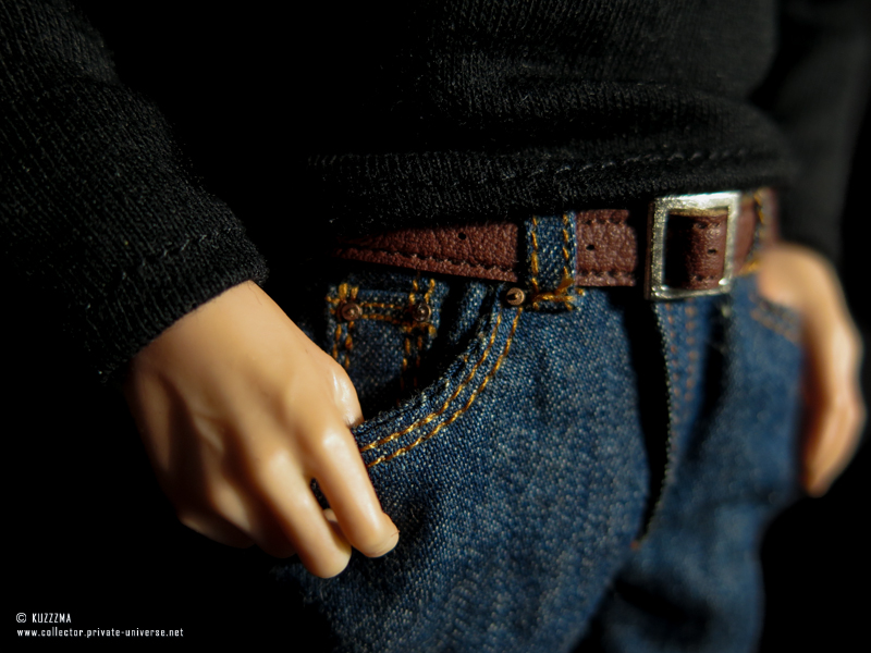 John Watson: belt and jeans