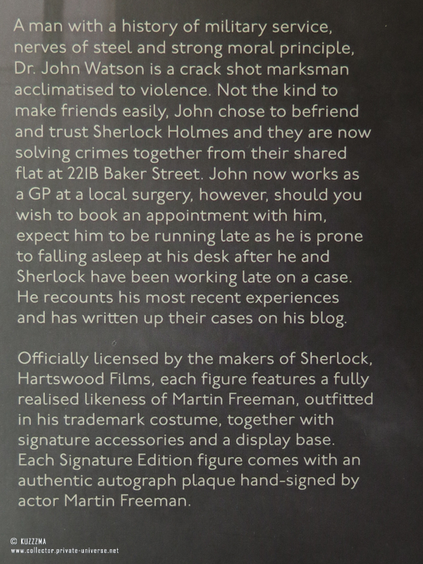 BBC Sherlock Numbered pair: John figure text