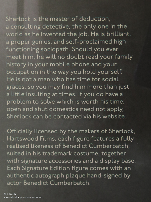 BBC Sherlock Numbered pair: Sherlock figure text